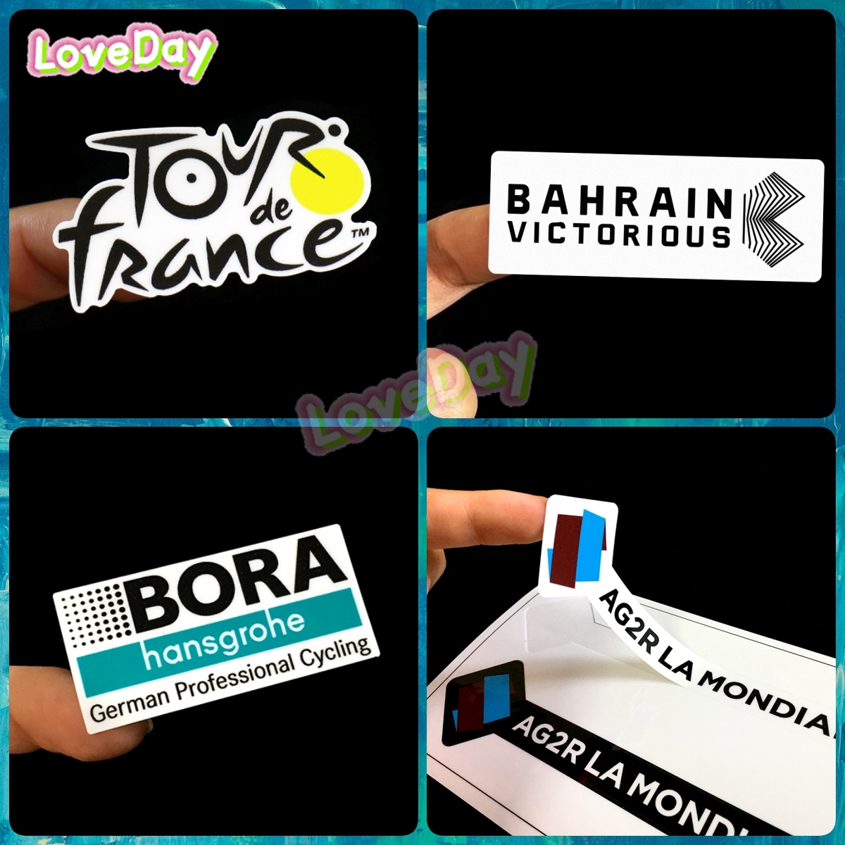 Mountain Biking France - 2pcs Tour De Frances Bicycle Sticker