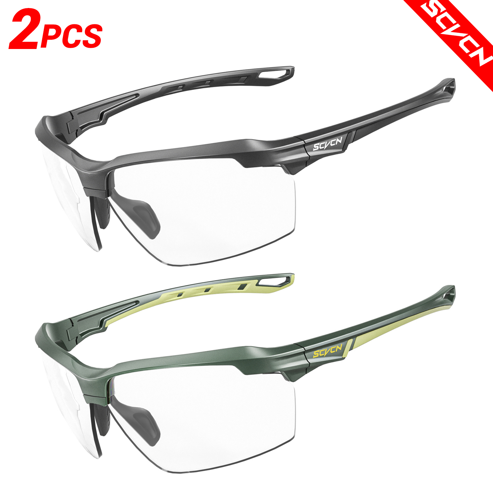 Mountain Biking Glasses - SCVCN Photochromic Cycling Sunglasses Glasses Bike