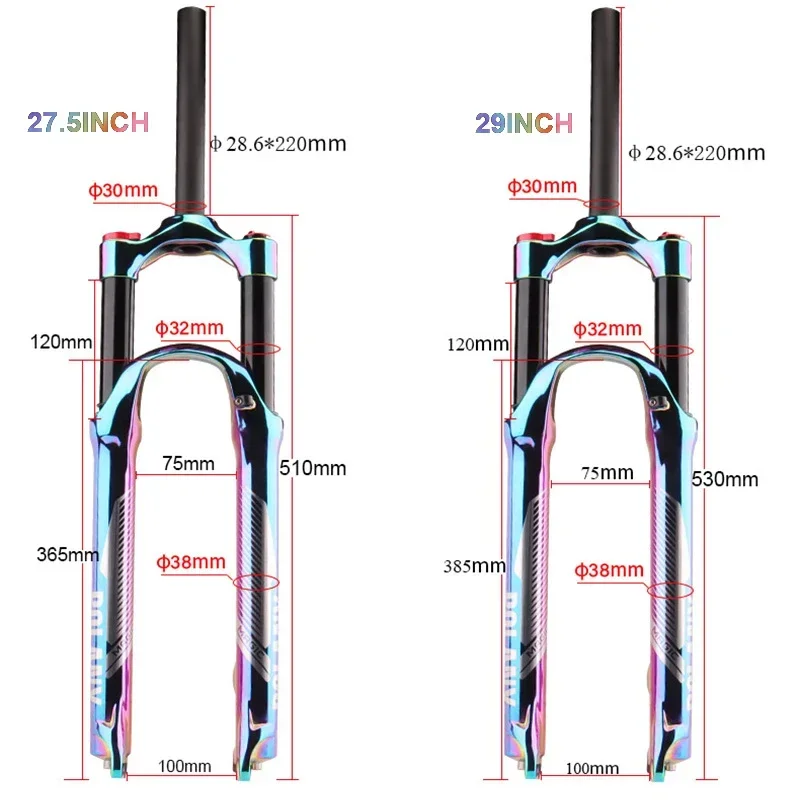 Rainbow 27.5/ 29er Suspension  - Mtb Fork Air recensie en prijs
