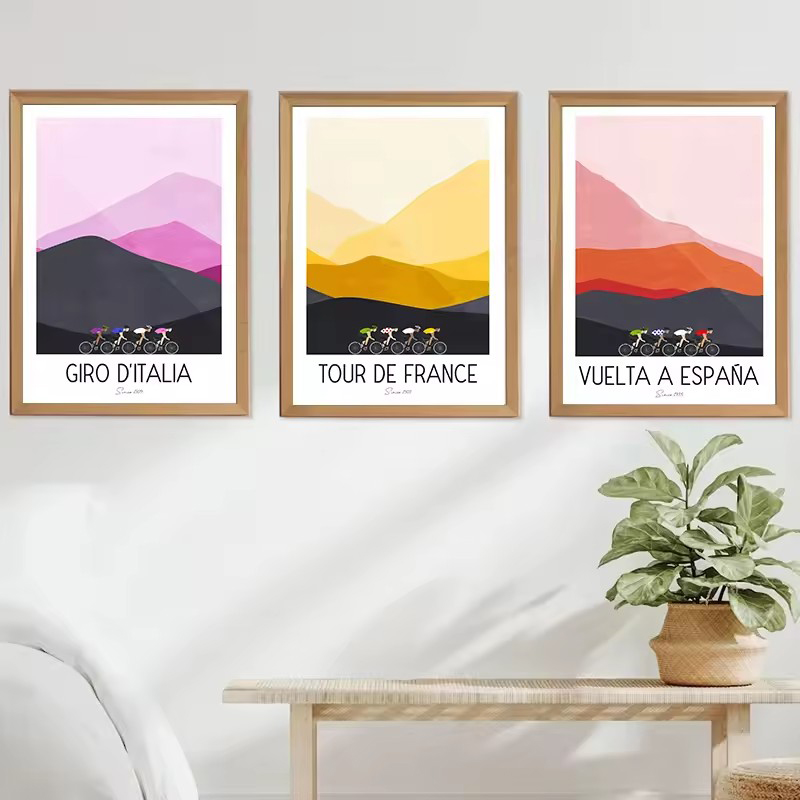 Watercolor Cycling Race Cyclis - Mountain Biking France recensie en prijs