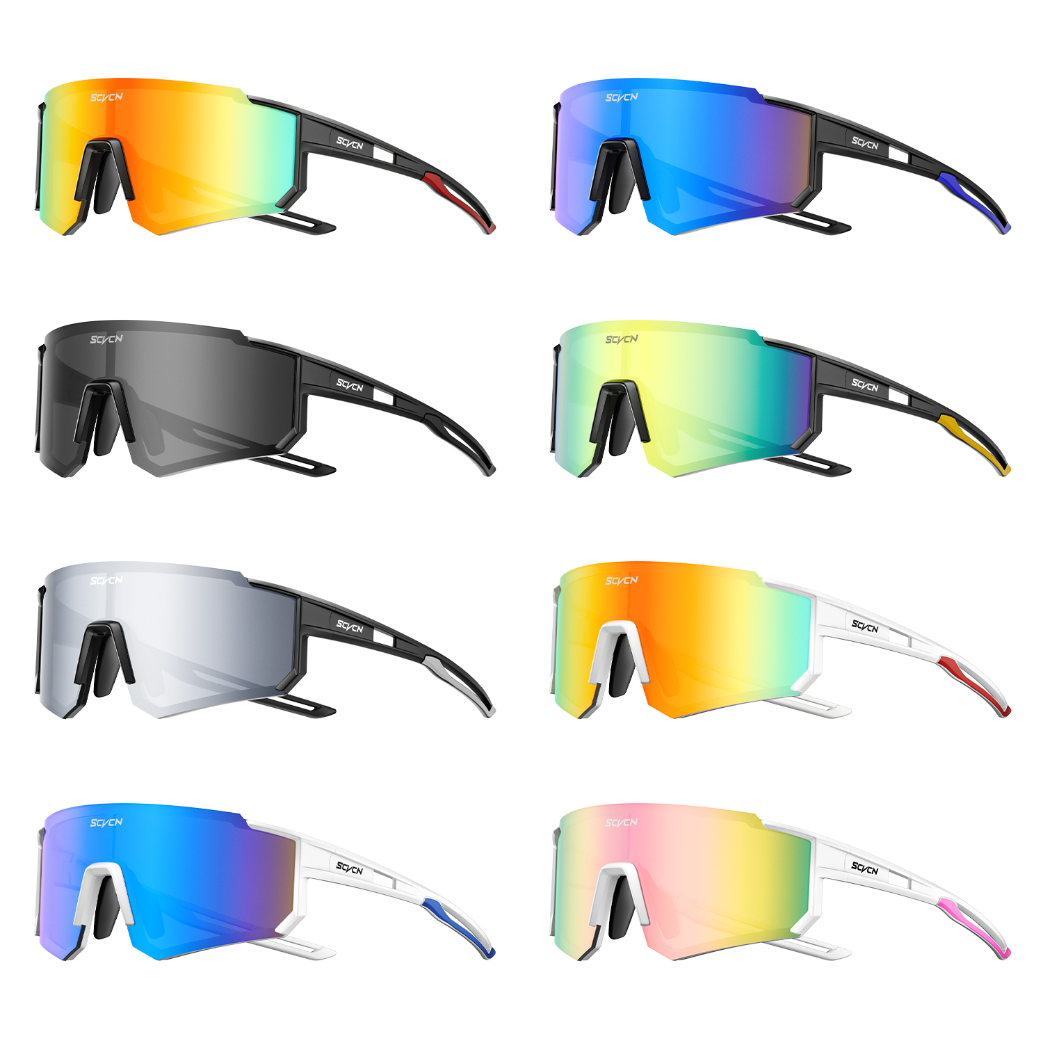 8PACKS SCVCN Outdoor Cycling S - Mountain Biking Glasses recensie en prijs
