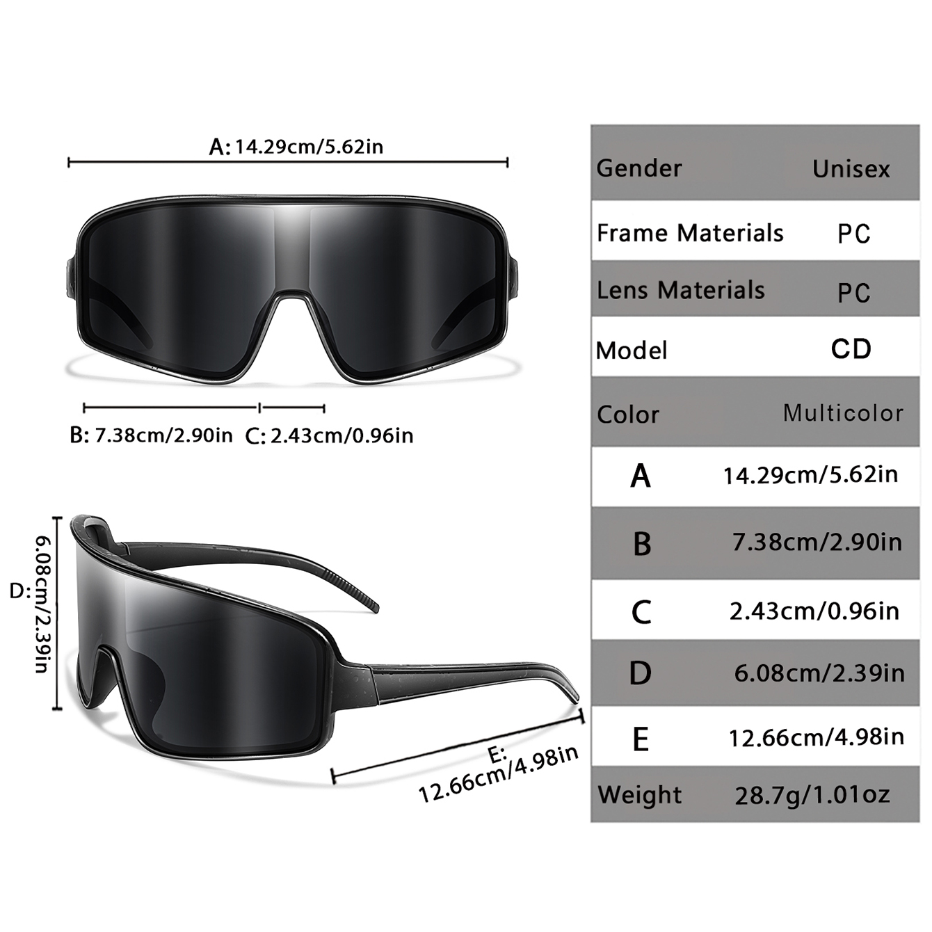 Outdoor Casual Sunglasses Larg - Mountain Biking Glasses recensie en prijs