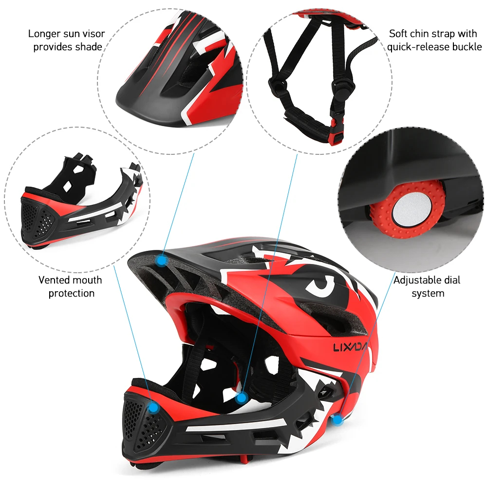 Lixada Kids Detachable Full Fa - Mountain Biking Full Face Helmet recensie en prijs