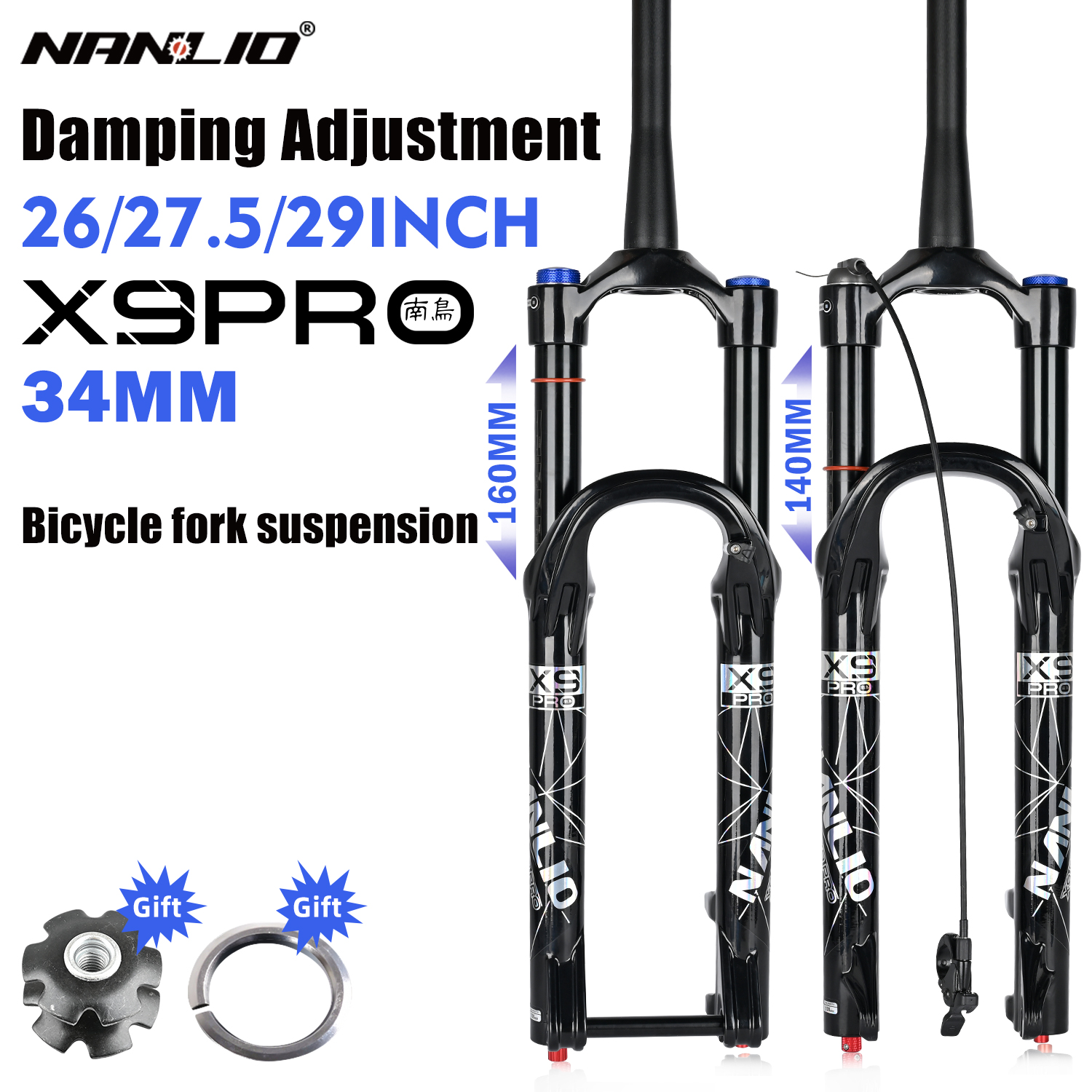 Nanlio X9PRO BK MTB Air Suspen - Mtb Fork Air recensie en prijs