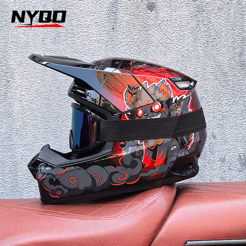 Orz Off-Road Three-Piece Helme - Mountain Biking Full Face Helmet recensie en prijs
