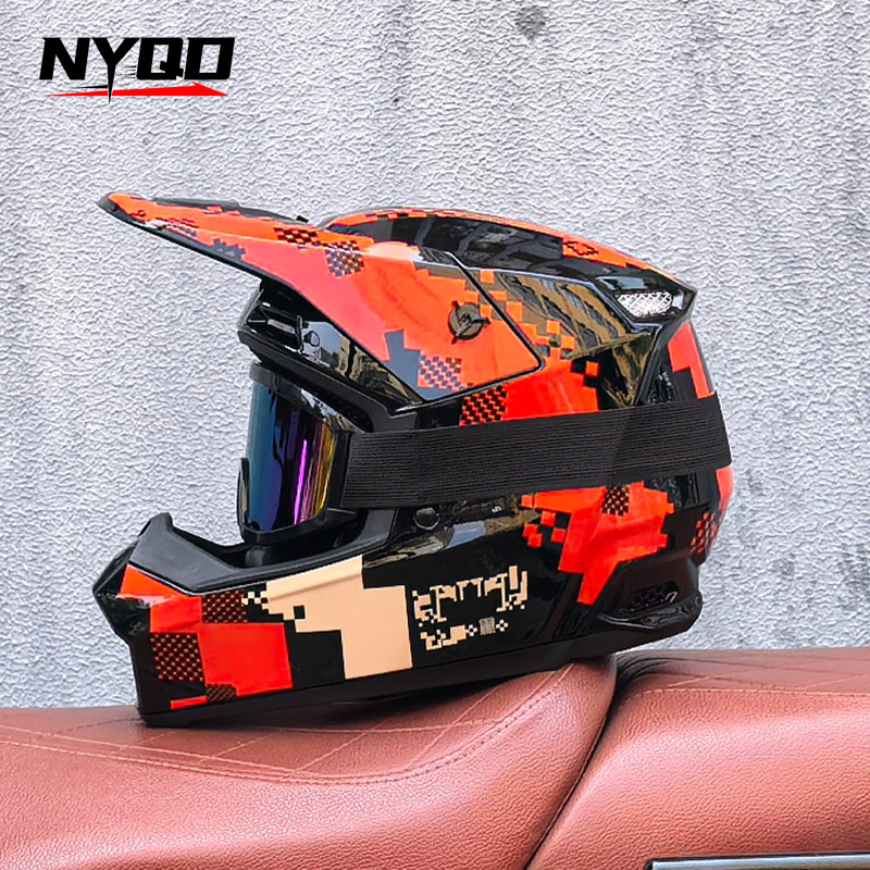 Orz Off-Road Three-Piece Helme - Mountain Biking Full Face Helmet recensie en prijs