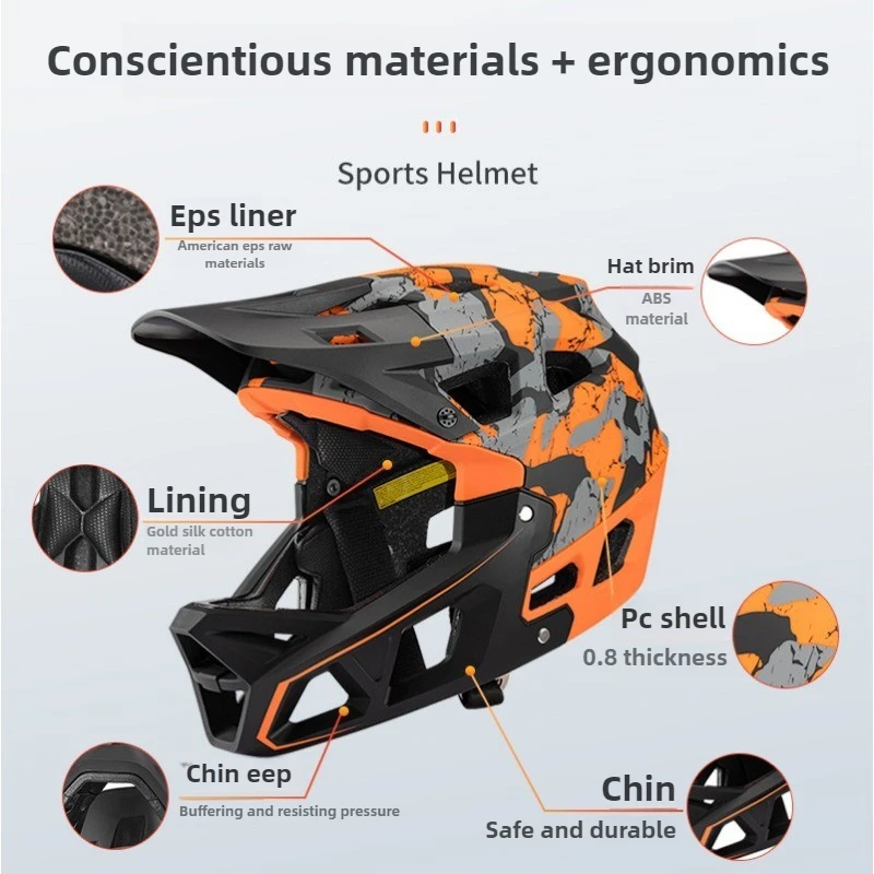 New Adult Full Face Mountain B - Mountain Biking Full Face Helmet recensie en prijs
