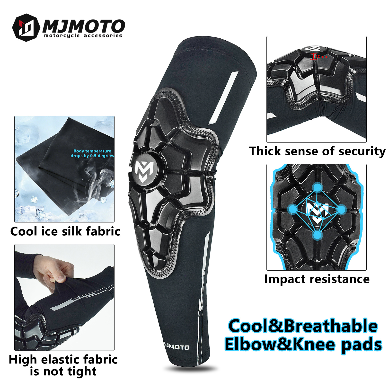 Summer Ice Silk Motocross Elbo - Mountain Biking Elbow Pads recensie en prijs