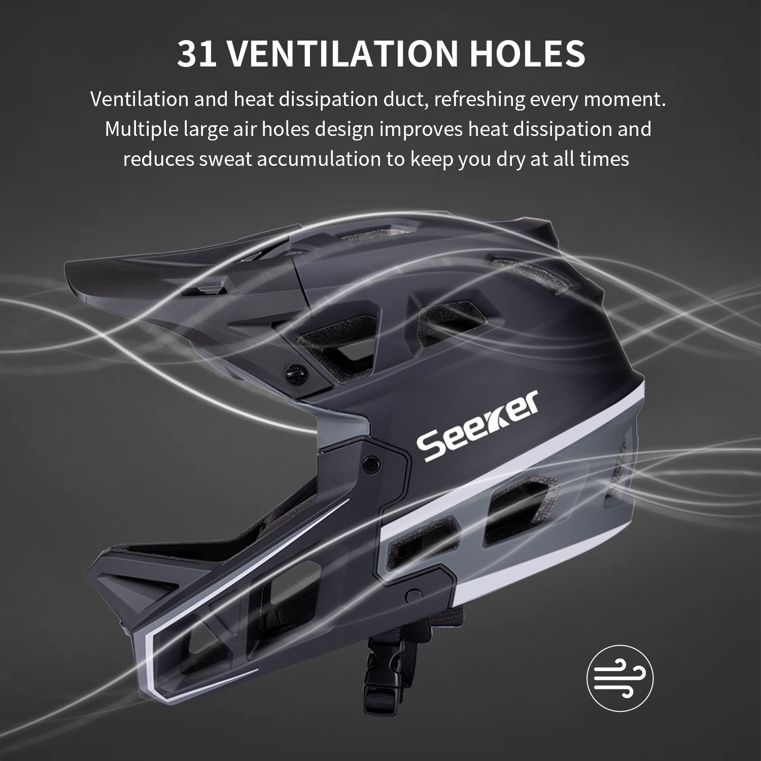 SEEKER mountain bike off-road  - Mountain Biking Full Face Helmet recensie en prijs